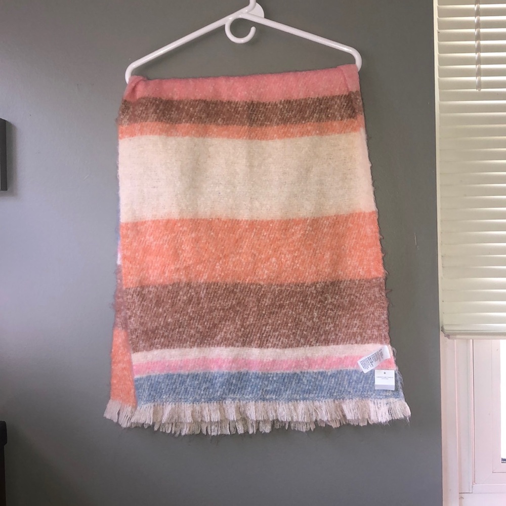 Long American Eagle blanket scarf